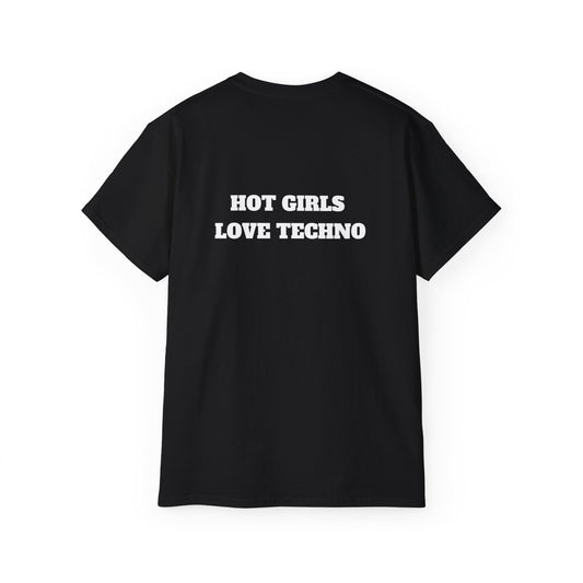 Hot girls love techno - Unisex Heavy Cotton Tee