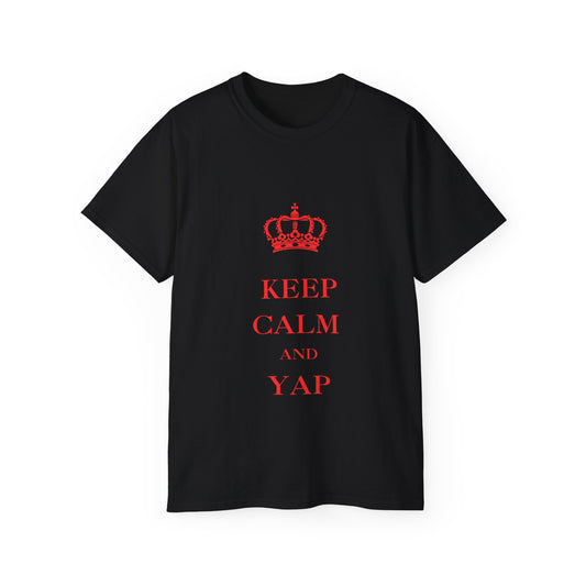 Keep calm and yap - Unisex Heavy Cotton Tee