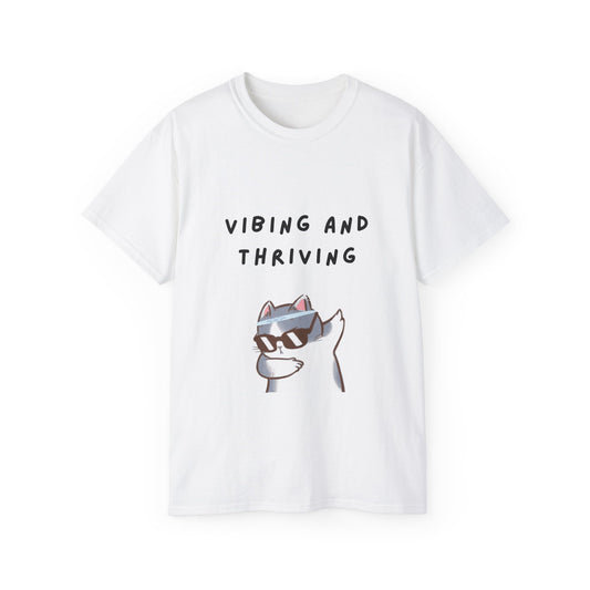 Vibing and Thriving - Unisex Heavy Cotton Tee