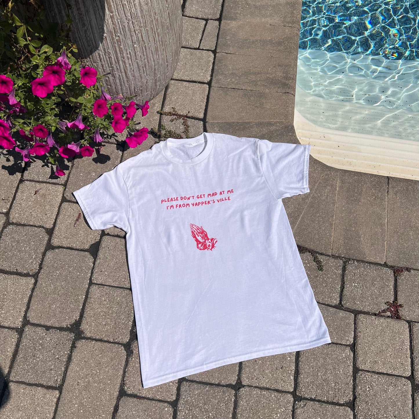 Please don't get mad at me I'm from Yappers Ville - Unisex Heavy Cotton Tee