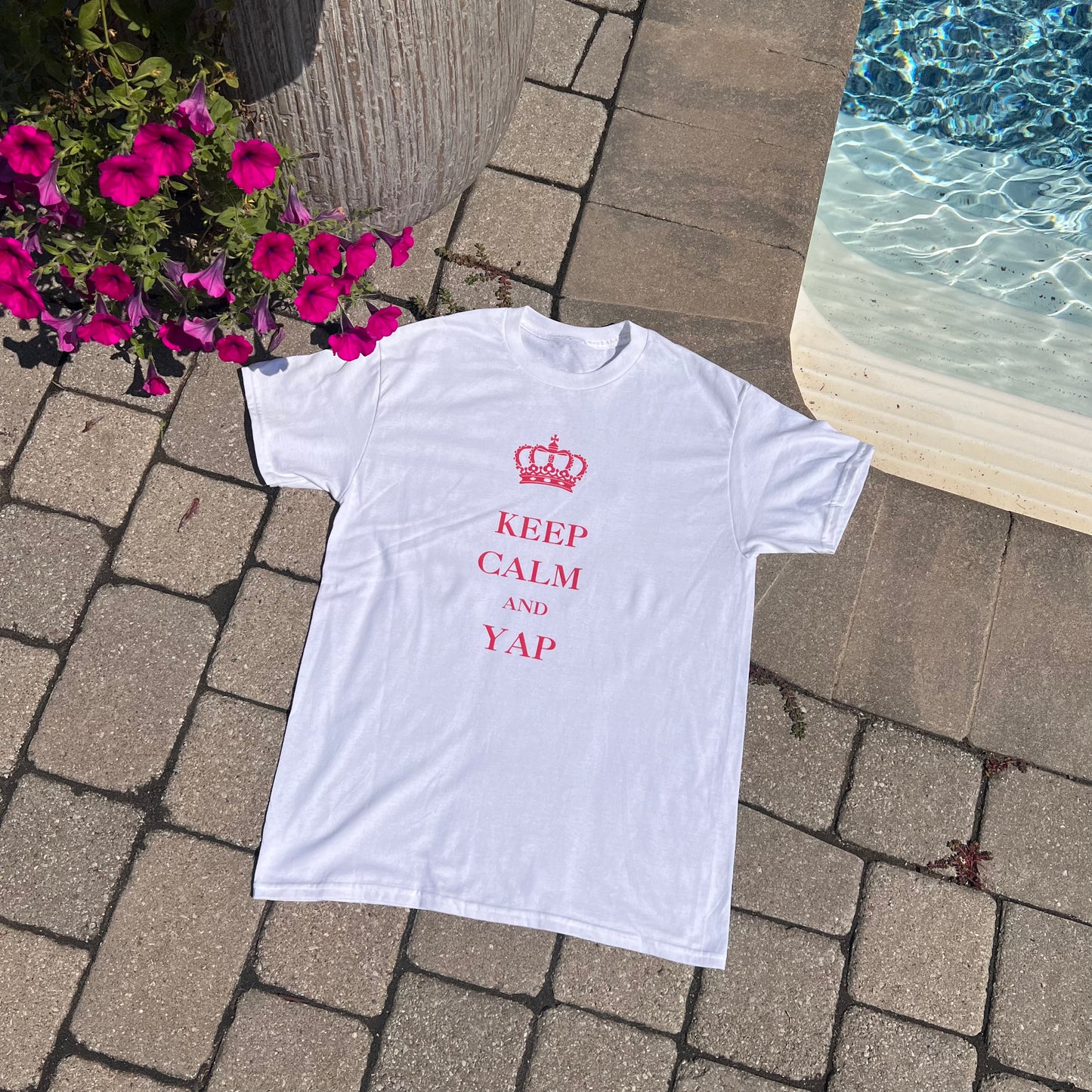 Keep calm and yap - Unisex Heavy Cotton Tee